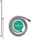 hansgrohe Unica Duschstange S PURO 90 cm, Easy Slide Duschkopfhalter, Isiflex