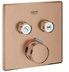 Grohe Grohtherm SmartControl Thermostat mit zwei Absperrventilen, 29124DL0, Farbe: