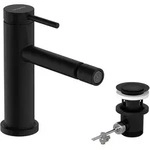 hansgrohe Tecturis S Einhebel-Bidetmischer, Ausladung 148mm, mit Ablaufgarnitur,