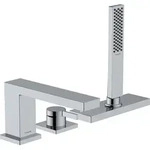 hansgrohe Tecturis E Einhebel-Wannenrandmischer, 3-Loch, Ausladung 206mm, inklusive