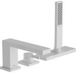 hansgrohe Tecturis E Einhebel-Wannenrandmischer, 3-Loch, Ausladung 206mm,...
