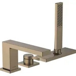 hansgrohe Tecturis E Einhebel-Wannenrandmischer, 3-Loch, Ausladung 206mm,...