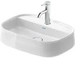 Duravit Zencha Aufsatzbecken 550 mm, ein Hahnloch, 2374550071, Farbe: Wei&szlig; Hochglanz