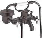 hansgrohe AXOR Montreux 2-Griff-Wannenarmatur Aufputz, 16540340, Farbe: Brushed...