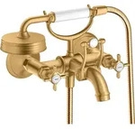 hansgrohe AXOR Montreux 2-Griff-Wannenarmatur Aufputz, 16540950, Farbe: Brushed...