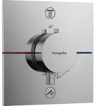 hansgrohe ShowerSelect Comfort E Thermostat, Unterputz, 2 Verbraucher, eckige
