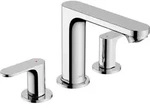 hansgrohe Rebris S 3-Loch Waschtischarmatur 110, mit Ablaufgarnitur, chrom,...
