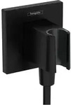 hansgrohe FixFit E Wandanschluss, mit Brausehalter, 26889670, Farbe: Mattschwarz
