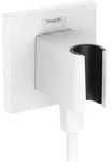hansgrohe FixFit E Wandanschluss, mit Brausehalter, 26889700, Farbe: Wei&szlig; matt