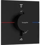 hansgrohe ShowerSelect Comfort E Thermostat, Unterputz, 2 Verbraucher, eckige