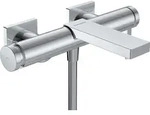 hansgrohe Tecturis E Einhebel-Wannenmischer, 2 Verbraucher, Ausladung 213mm, Aufputz,