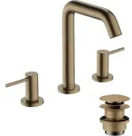 hansgrohe Tecturis S 3-Loch Waschtischarmatur 150, Ausladung 139mm, 73330140, Farbe: