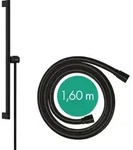 hansgrohe Unica Duschstange S PURO 65 cm, Easy Slide Duschkopfhalter, Isiflex