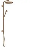 hansgrohe AXOR One Showerpipe 280 1-jet, Unterputz, 48790310, Farbe: Brushed Red Gold