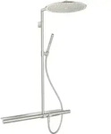 hansgrohe AXOR ShowerSolutions Showerpipe mit Thermostat 800 und Kopfbrause 350