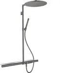 hansgrohe AXOR ShowerSolutions Showerpipe mit Thermostat 800 und Kopfbrause 350