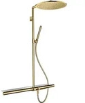 hansgrohe AXOR ShowerSolutions Showerpipe mit Thermostat 800 und Kopfbrause 350