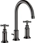 hansgrohe AXOR Montreux 3-Loch Waschtischarmatur 180, Zugstangen-Ablaufgarnitur,