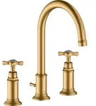 hansgrohe AXOR Montreux 3-Loch Waschtischarmatur 180, Zugstangen-Ablaufgarnitur,