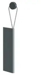 KEUCO Glasabzieher mit Wandhalterung, zum Kleben, 04959380000, Farbe: Grau