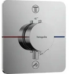 hansgrohe ShowerSelect Comfort Q Thermostat, Unterputz, 2 Verbraucher, Soft Edge
