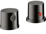 hansgrohe AXOR Uno 2-Loch Wannenrandarmatur, Thermostat, 2 Verbraucher, 38480330,