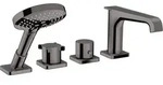 hansgrohe AXOR Citterio E 4-Loch Wannenrandarmatur mit Thermostat, 36411330,...