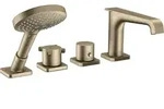 hansgrohe AXOR Citterio E 4-Loch Wannenrandarmatur mit Thermostat, 36411820,...