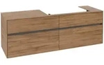 Villeroy & Boch Collaro Waschbeckenunterschrank, 4 Ausz&uuml;ge, Waschbecken rechts,