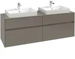 Villeroy & Boch Collaro Waschbeckenunterschrank, f&uuml;r 2 Waschbecken, 1600x548x500mm,