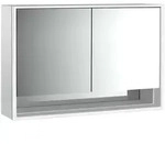 emco loft Lichtspiegelschrank mit Unterfach, 1200mm, 2 T&uuml;ren, Aufputzmodell,