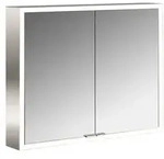 emco prime Lichtspiegelschrank, 800 mm, 2 T&uuml;ren, mit verspiegelten...