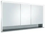KEUCO Royal Lumos Spiegelschrank Wandeinbau 3-t&uuml;rig, kurze T&uuml;r, offenes...