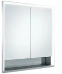 KEUCO Royal Lumos Spiegelschrank Wandeinbau 2-t&uuml;rig, kurze T&uuml;r, offenes...