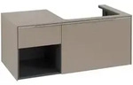 Villeroy & Boch Subway 3.0 Waschbeckenunterschrank, 2 Ausz&uuml;ge, Waschbecken rechts,