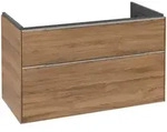 Villeroy & Boch Subway 3.0 Waschbeckenunterschrank, LED-Beleuchtung, 2 Ausz&uuml;ge,