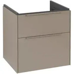 Villeroy & Boch Subway 3.0 Waschbeckenunterschrank, LED-Beleuchtung, 2 Ausz&uuml;ge,