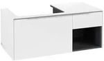 Villeroy & Boch Subway 3.0 Waschbeckenunterschrank, 2 Ausz&uuml;ge, Waschbecken links,