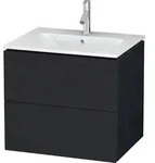 Duravit L-Cube Waschtischunterbau wandh&auml;ngend, 2 Schubk&auml;sten, 620x550x481mm,