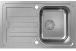 hansgrohe S44 Einbausp&uuml;le 342, Edelstahl, mit kurzer Abtropffl&auml;che, 820x510mm,