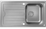hansgrohe S44 Einbausp&uuml;le 342, Edelstahl, mit langer Abtropffl&auml;che, 860x500mm,