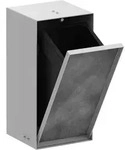 hansgrohe XtraStoris Rock Abfalleimer, Einbau, befliesbare T&uuml;r, 240x140x390mm,...