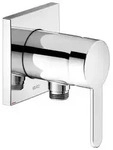 KEUCO IXMO Flat Einhebel-Brausemischer mit Schlauchanschluss, Rosette eckig,