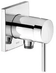 KEUCO IXMO Soft Einhebel-Brausemischer mit Schlauchanschluss, Rosette eckig,