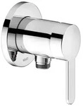 KEUCO IXMO Flat Einhebel-Brausemischer mit Schlauchanschluss, Rosette rund,