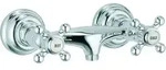 KLUDI 1926 Brausearmatur, Wandmontage, Kreuzgriffe, 516100520, Farbe: Chrom