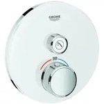 Grohe Grohtherm SmartControl Thermostat mit einem Absperrventil, Wandrosette rund,