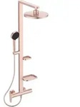 Ideal Standard Alu+ Duschsystem mit Einhebel-Brausearmatur Aufputz, BD584RO, Farbe: