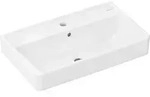 hansgrohe Xanuia Q Waschtisch Compact, mit Hahnloch und &Uuml;berlauf, SmartClean, 650 &times;