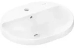 hansgrohe Xuniva U Einbauwaschtisch, SmartClean, mit &Uuml;berlauf, 1 Hahnloch,
